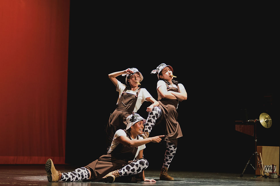 MW. La vaca que baila tap.