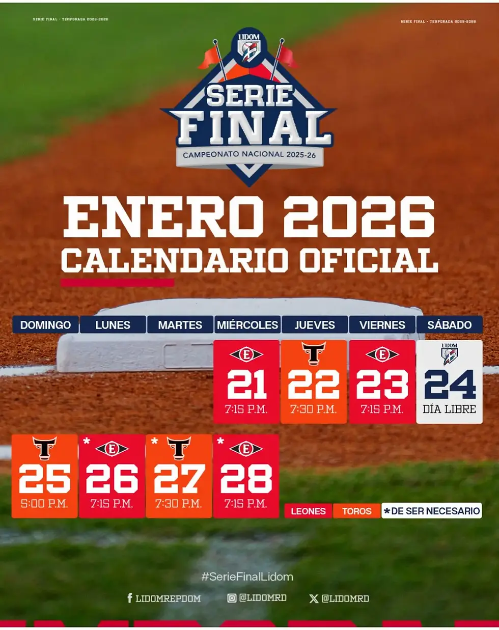 Final inédita en LIDOM: Leones del Escogido y Toros del Este inician este miércoles la lucha por el campeonato