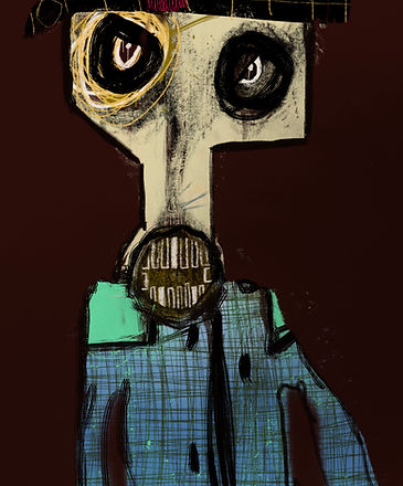 Néo expressionnisme.Art Brut /peinture /digigraphie/art numerique
