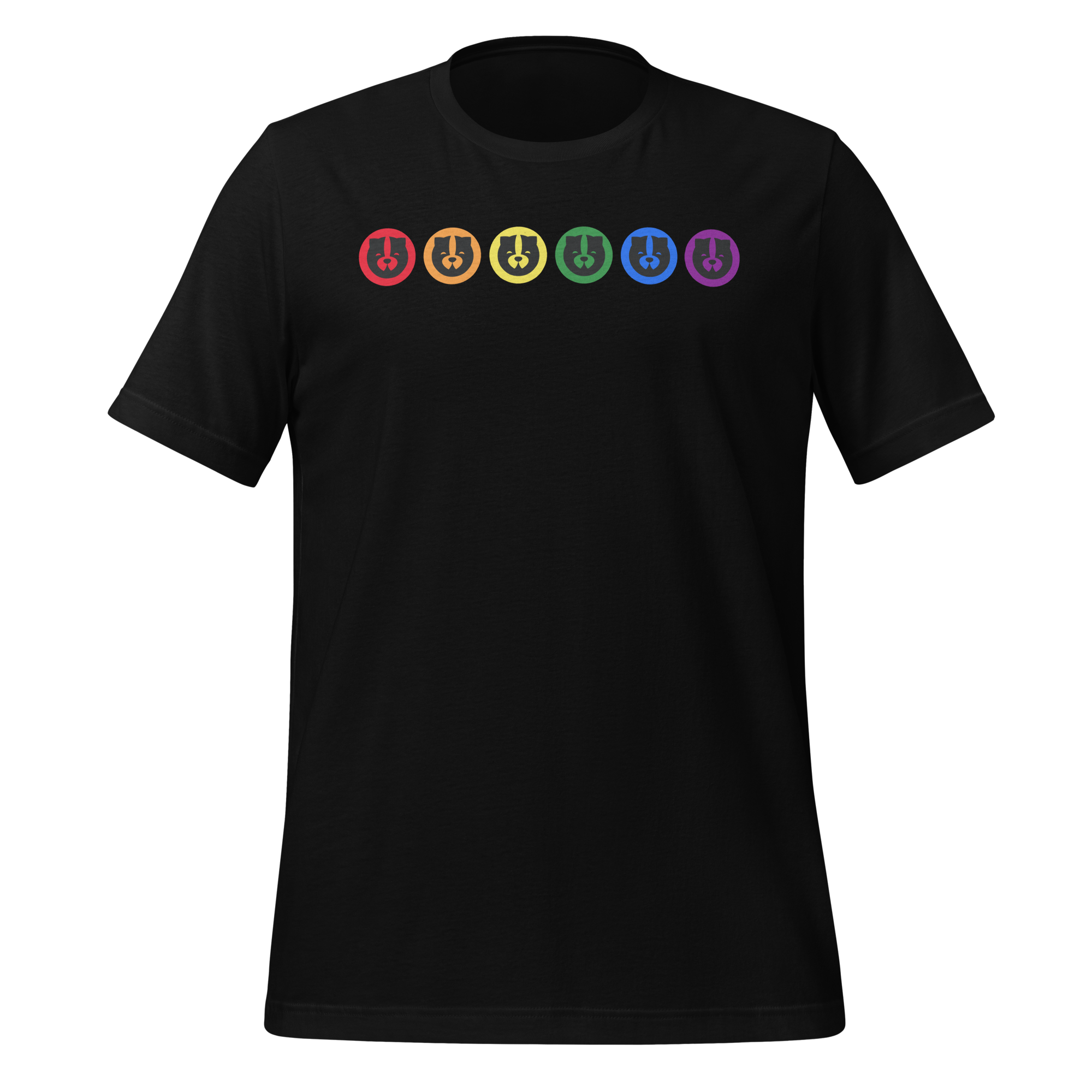 Pride Flag Logo on Unisex T-Shirt