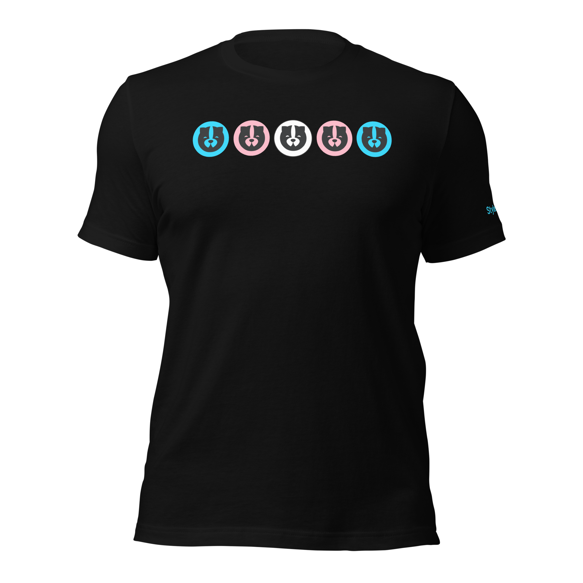 Trans Pride Logo on Unisex t-shirt