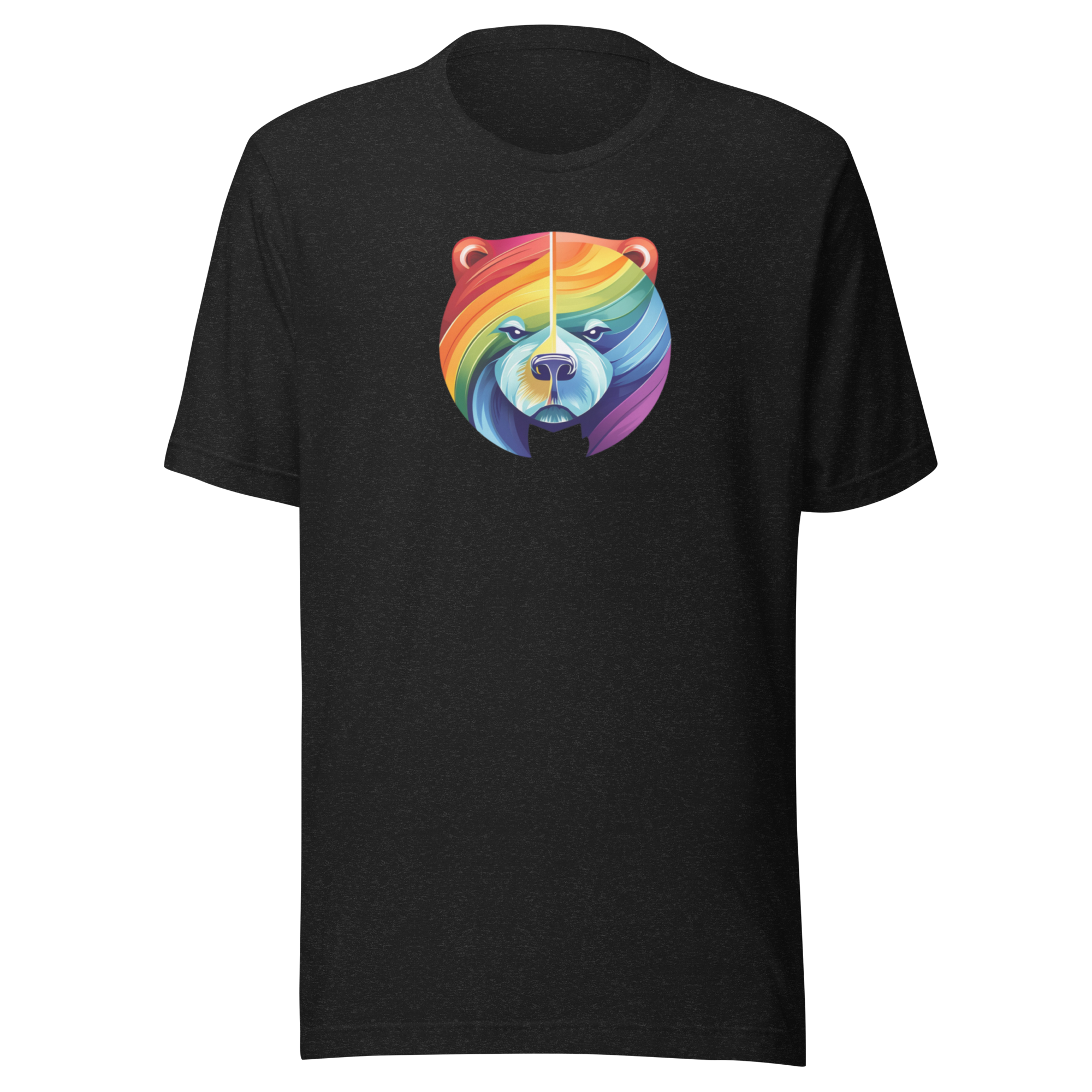 Wavy Pride Bear Face Unisex T-shirt