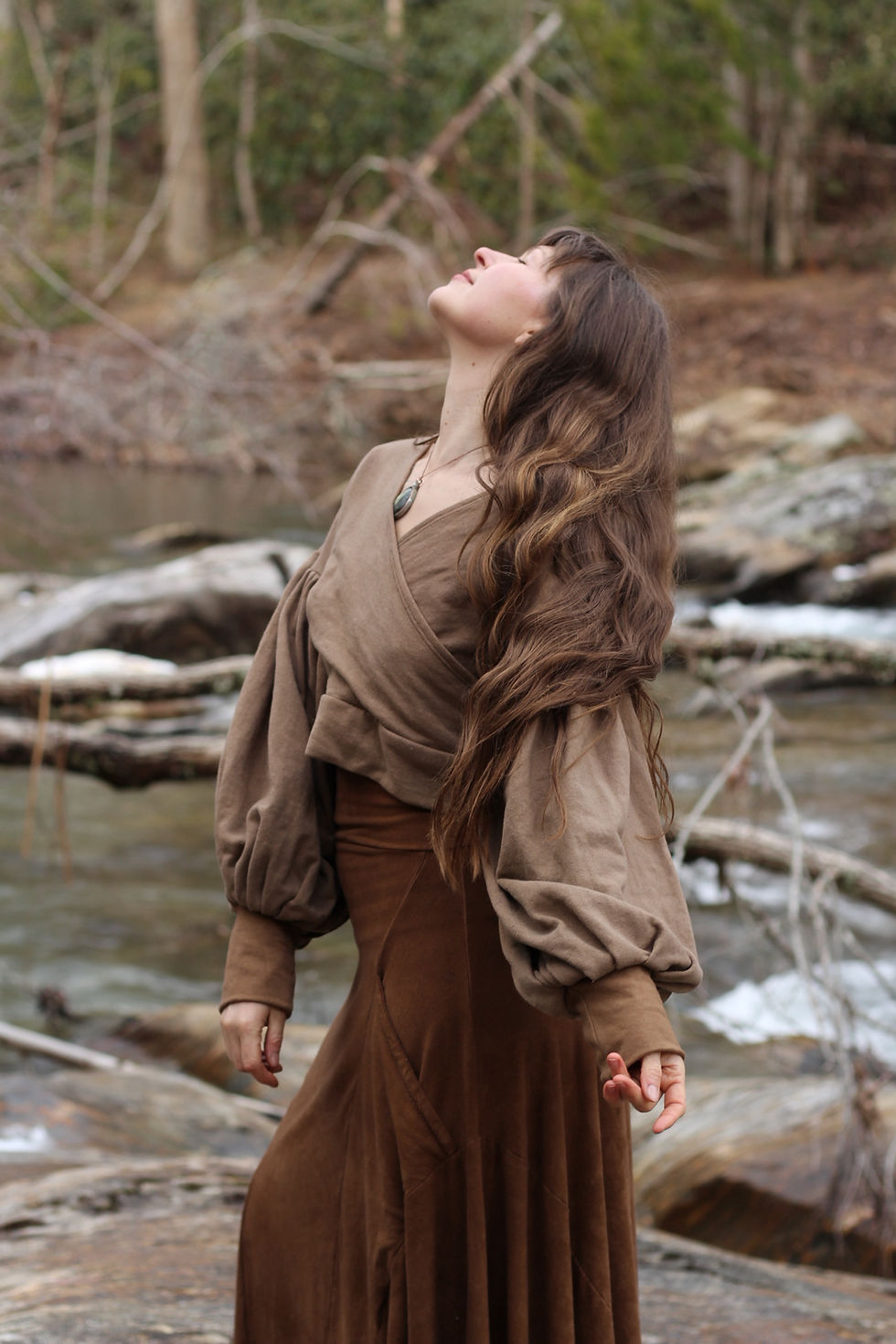 Thumbnail: Snowdrop Faux-Wrap Sweater size S/M