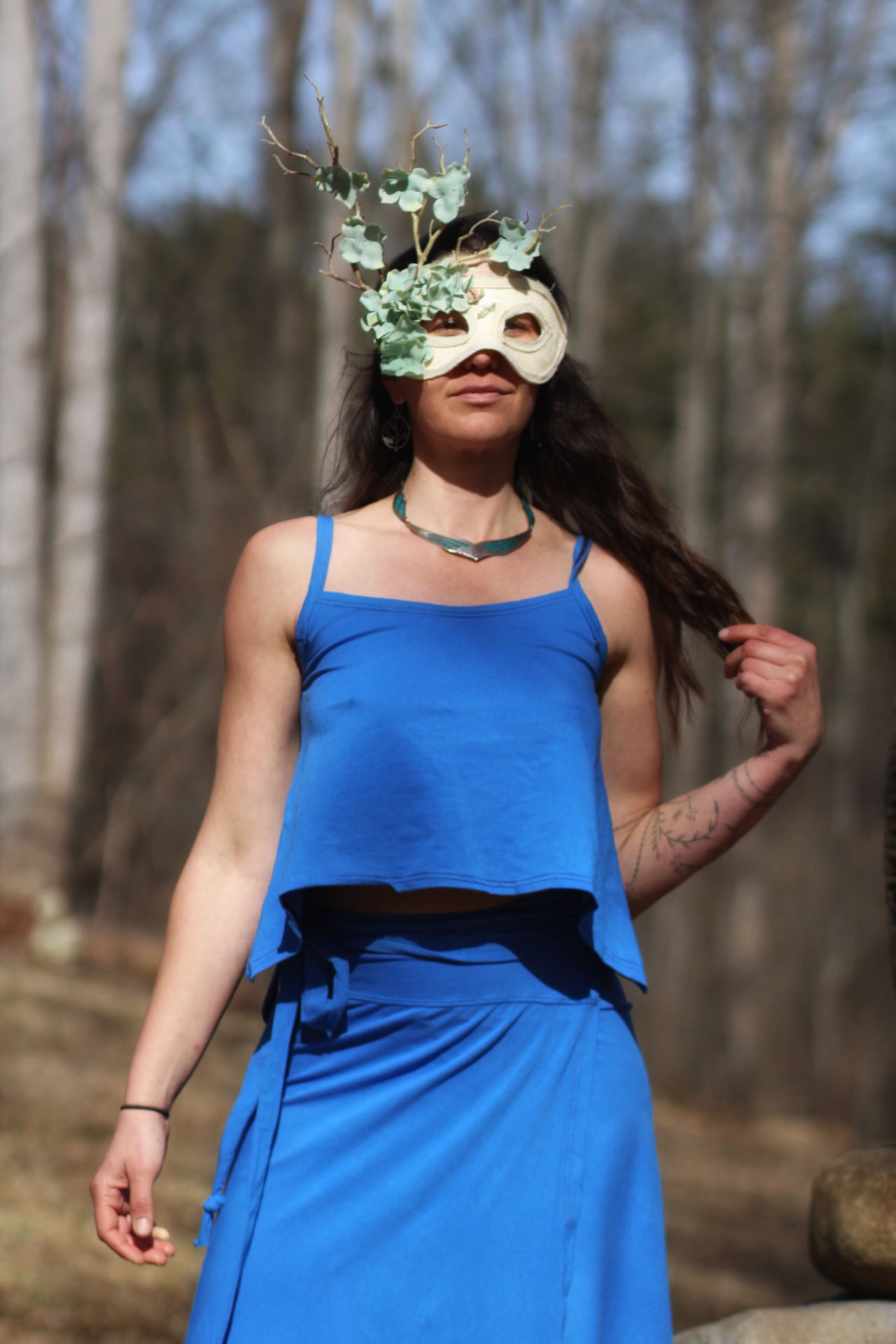 Ethereal Sky Blue Pari Top size Medium