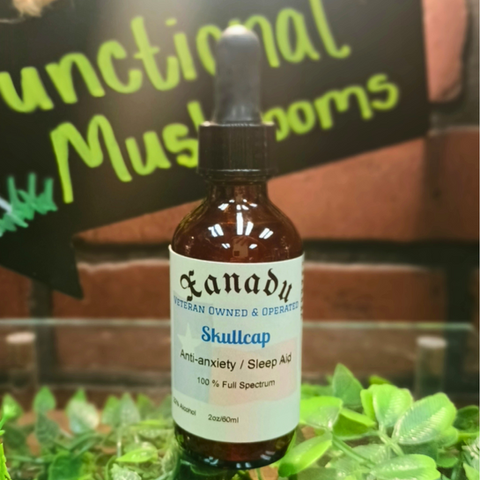 XANADU - Skullcap Anti-Anxiety / Sleep Aid, available at McKinney Leaf Cafe, best coffee shop in McKinney, TX. This premium wellness beverage features Skullcap, renowned for its anti-anxiety and sleep aid properties, combined with CBD and THC for enhanced relaxation and health benefits. Perfect for promoting stress relief and improving sleep quality, this high-quality drink uses natural ingredients to deliver a delicious and therapeutic experience. McKinney Leaf Cafe offers a variety of premium CBD and THC products, including infused coffees, teas, and topicals. Discover the benefits of XANADU Skullcap Anti-Anxiety / Sleep Aid at McKinney Leaf Cafe, your top choice for wellness drinks in McKinney, TX.