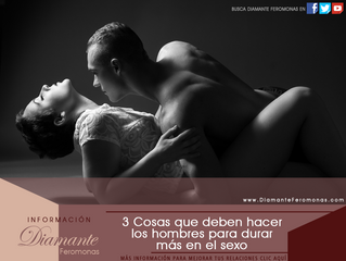 3 Cosas que deben hacer los hombres para durar más en el sexo