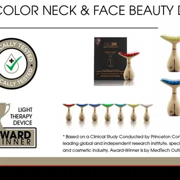 Thumbnail: GLO24K 7 Color LED Neck & Face Beauty Device - Limited Edition