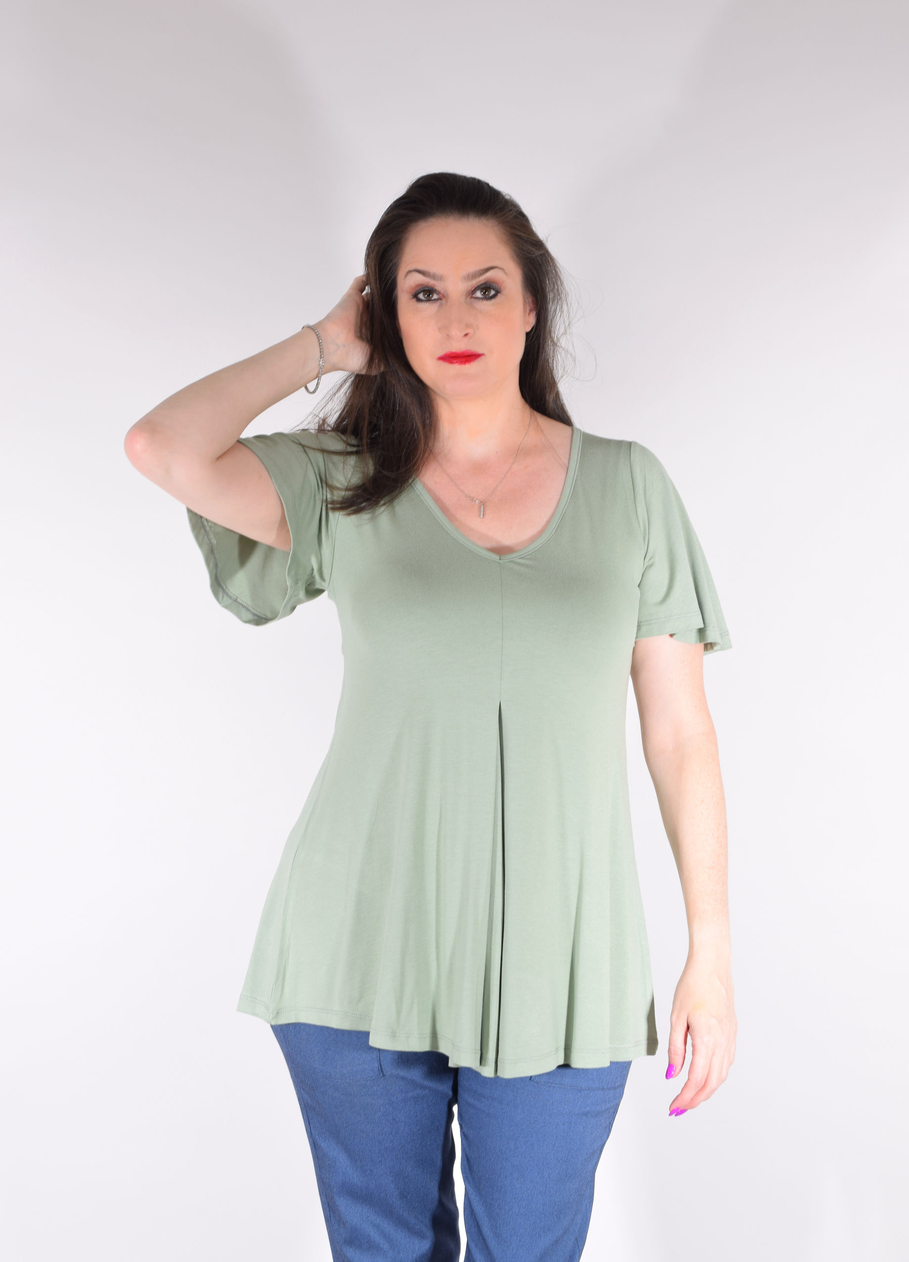 חולצת איריס ירוק מרווה