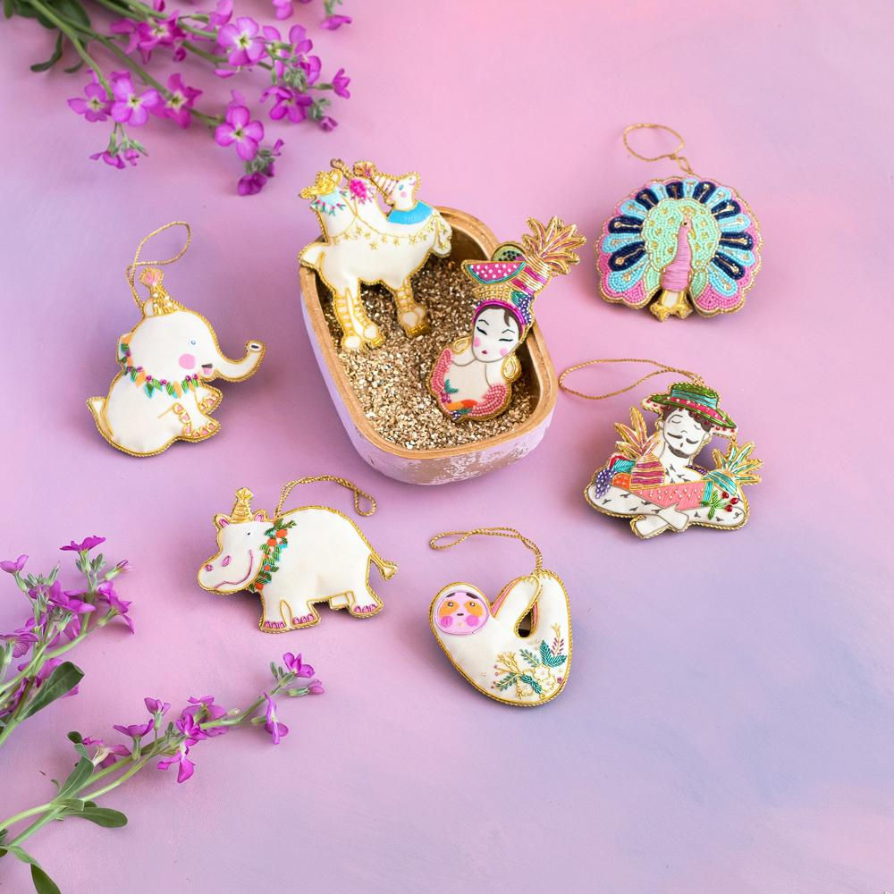BEADY EMBELLISHED LALA & FRIENDS ORNAMENT