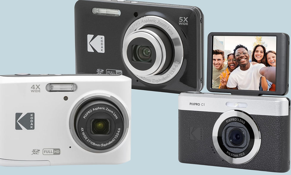 The Kodak PIXPRO FZ55, Kodak PIXPRO FZ45 and Kodak C1 digital cameras