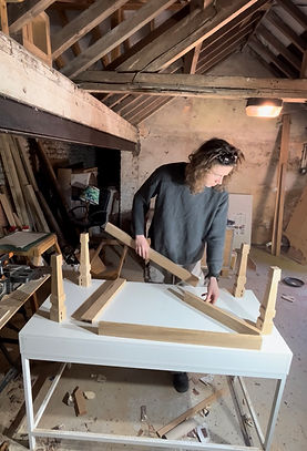 Nico in the workshop