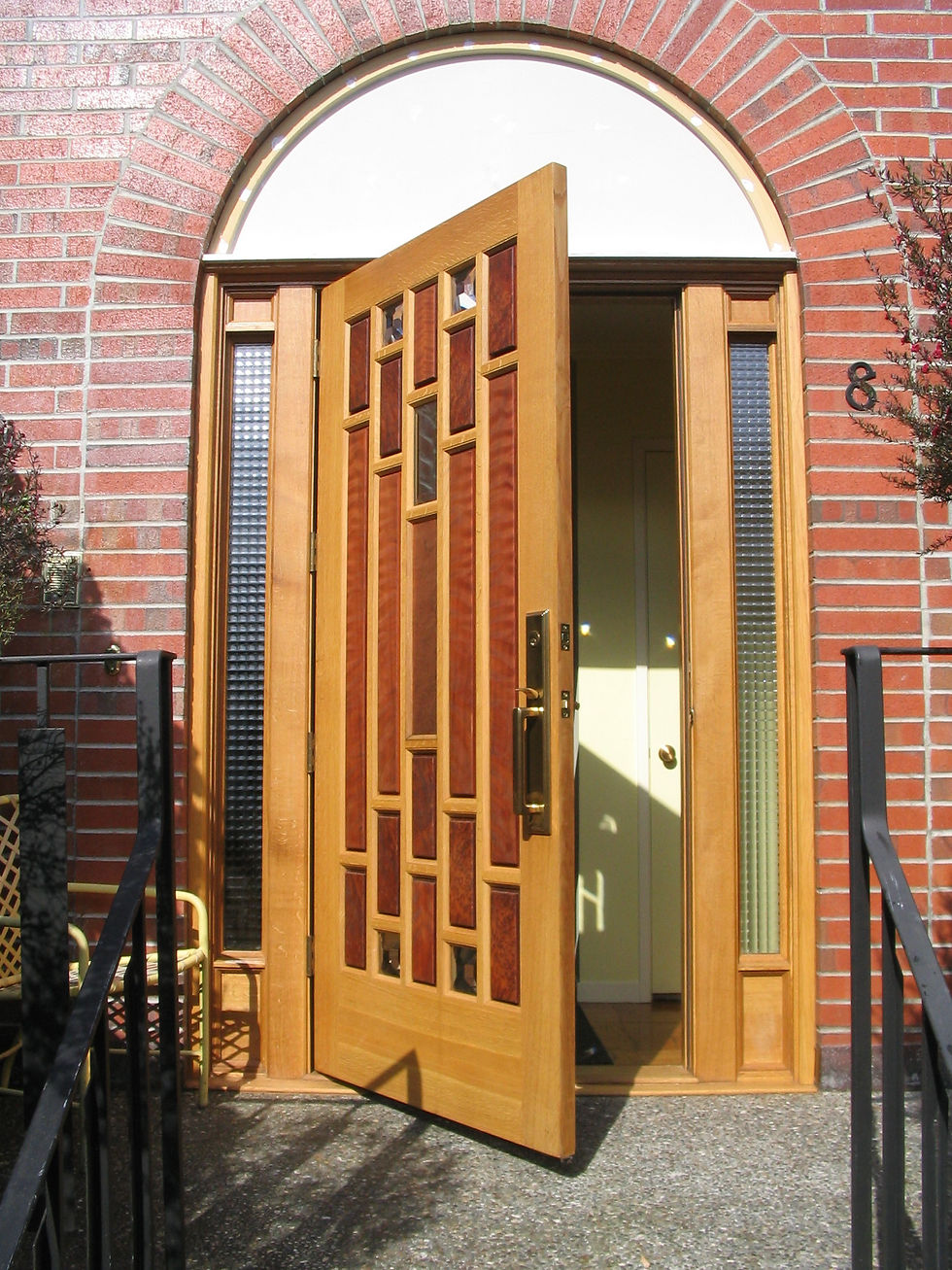 Beautiful new front door on a San Francisco home