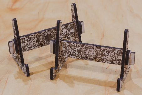 Laser Cut & Engraved Plywood Phone Stand (with free pattern)
