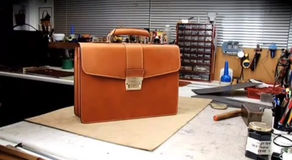 The Making of the Dunhill Double Document Case