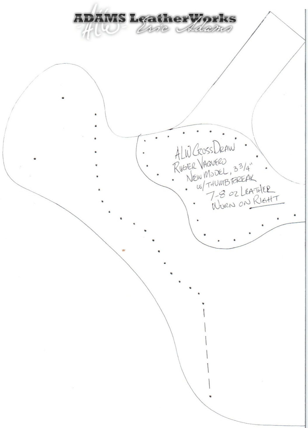 Ruger - Vaquero New Model 3.75 inch Cross Draw