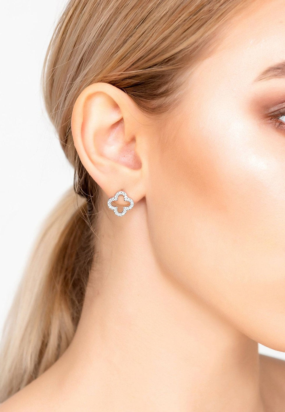 Miniatura: Open Clover Earrings