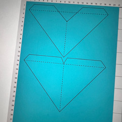 Laying out the digital representation in Cricut design space ready for cutting