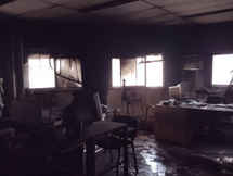 Incendio y daños en la redacción de Lo Nuestro