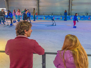 Todo vuelve: patinaje, libre y gratuito, sobre hielo en el Parque Náutico de San Fernando