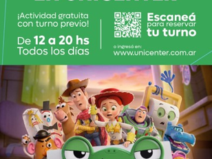 Unicenter, para estas vacaciones, invita a recorrer el universo de Toy Story 5