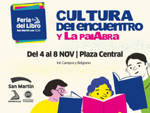 Feria del Libro en Plaza Central de San Martín