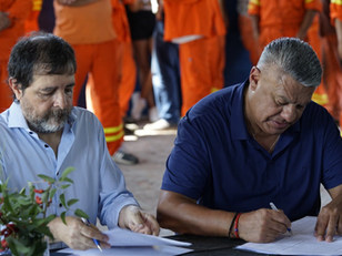Pensando en la gente: acuerdo sellado entre el intendente Moreira y Claudio “Chiqui” Tapia, presidente del CEAMSE