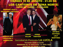 Noche de tango y folclore en La Lucila