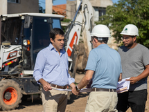 Barrio Ferroviario: retomaron obras abandonadas por el gobierno nacional
