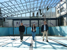Obras en el natatorio del CEMINA de Florida Oeste
