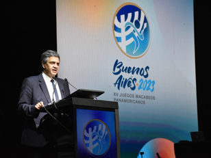 Jorge Macri participó en la apertura de los Juegos Macabeos