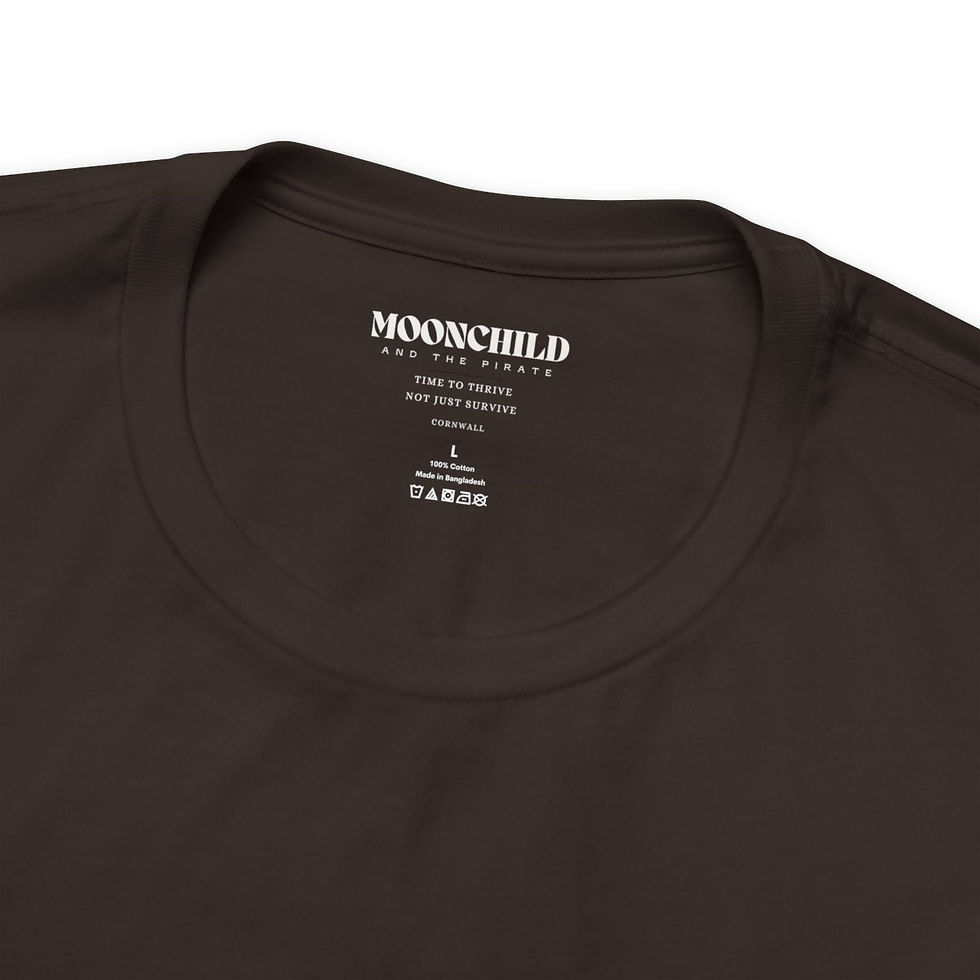Thumbnail: The Pirate ' Tribal' Jersey Short Sleeve Tee Black, Brown and Dark Grey