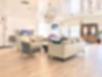 Spacious and welcoming lobby at Glen Park Senior Living