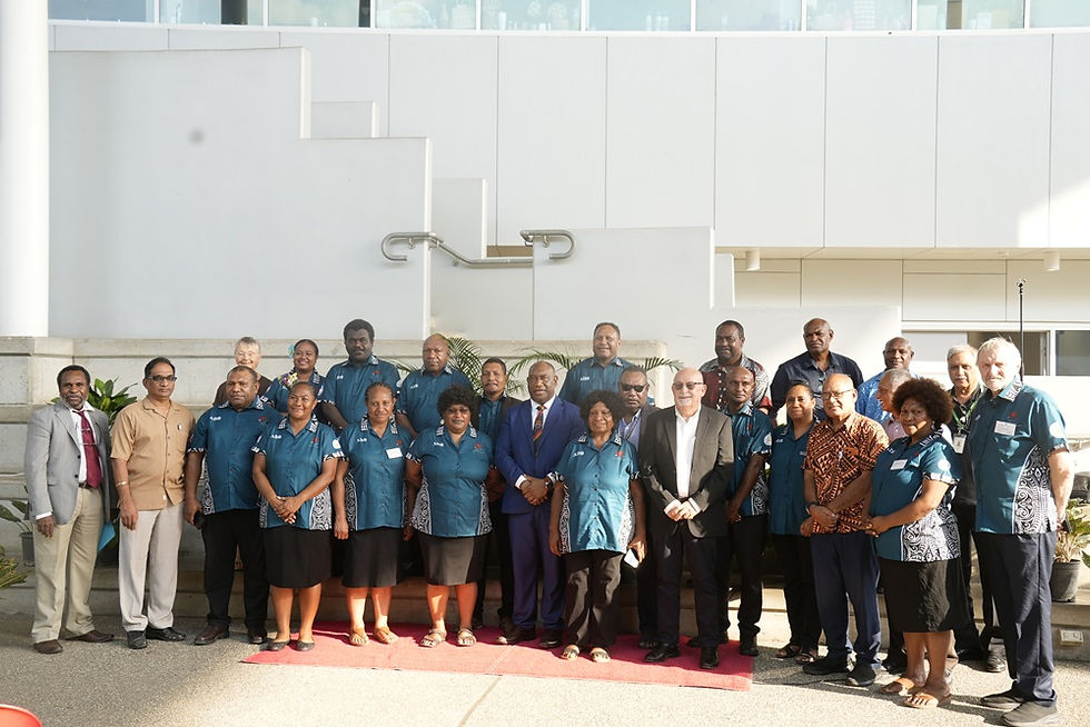 A group shot at the Health Executive Leadership Development Programme (HELDP) graduation. Picture courtesy of UPNG Media.