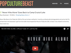 'Never Hike Alone' Featured on Pop Culture Beast