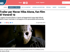'Never Hike Alone' Featured on Italian Film Site, Il Cineocchio