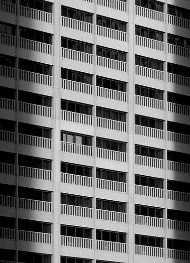 Black and White Building