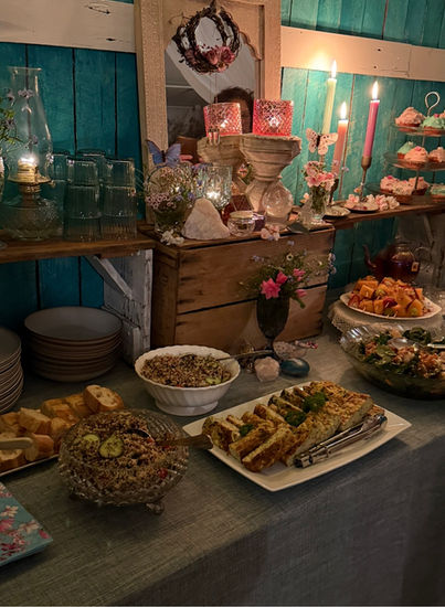 Beautiful food created for our Winter Solstice Women's Circle