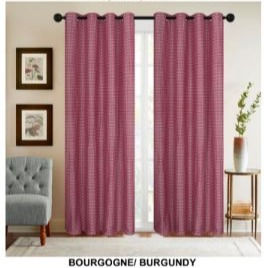 Thumbnail: Jacquard Window Curtains 54x84"