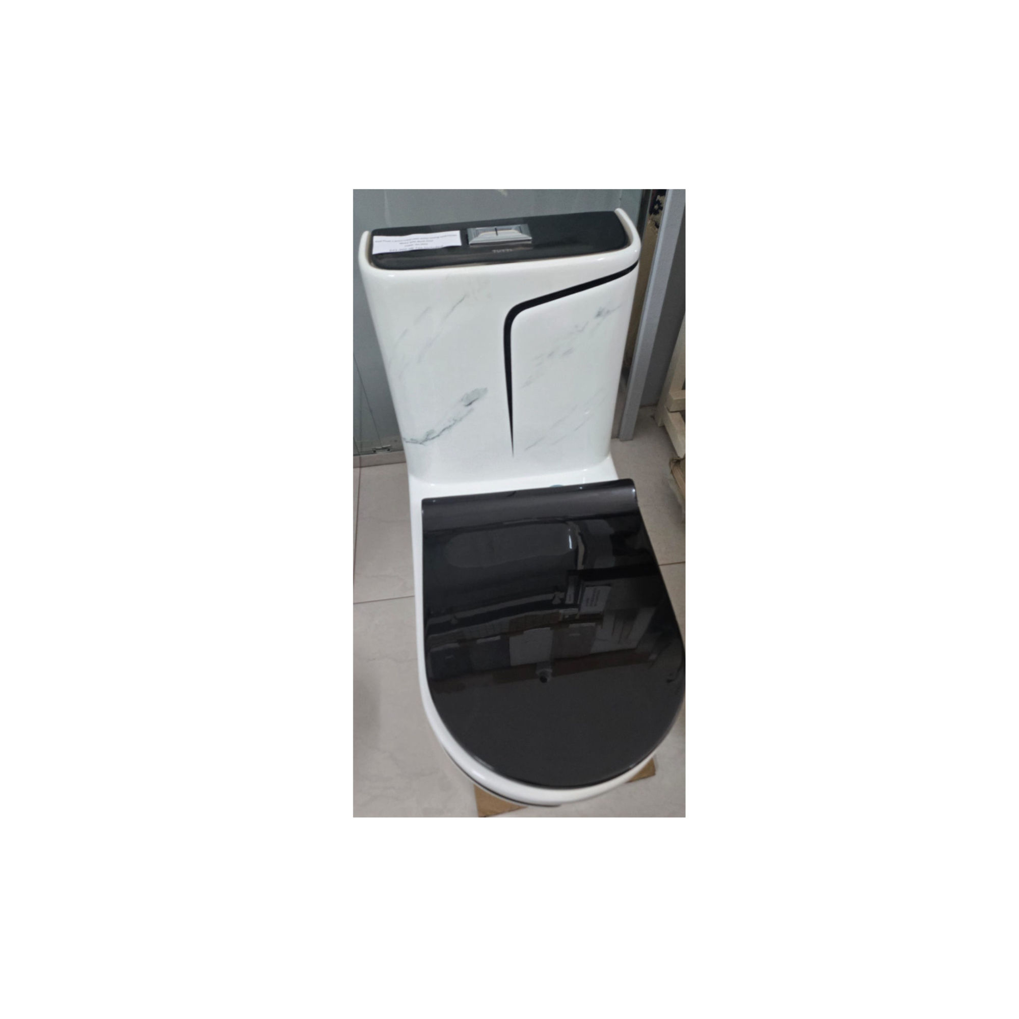Dual Flush Elongated 16in toilet with soft close seat & water saving technology