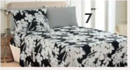 Thumbnail: 6pc Printed Sheet Set Bamboo Luxury, 14in deep pocket 