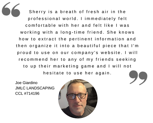 Client testimonial