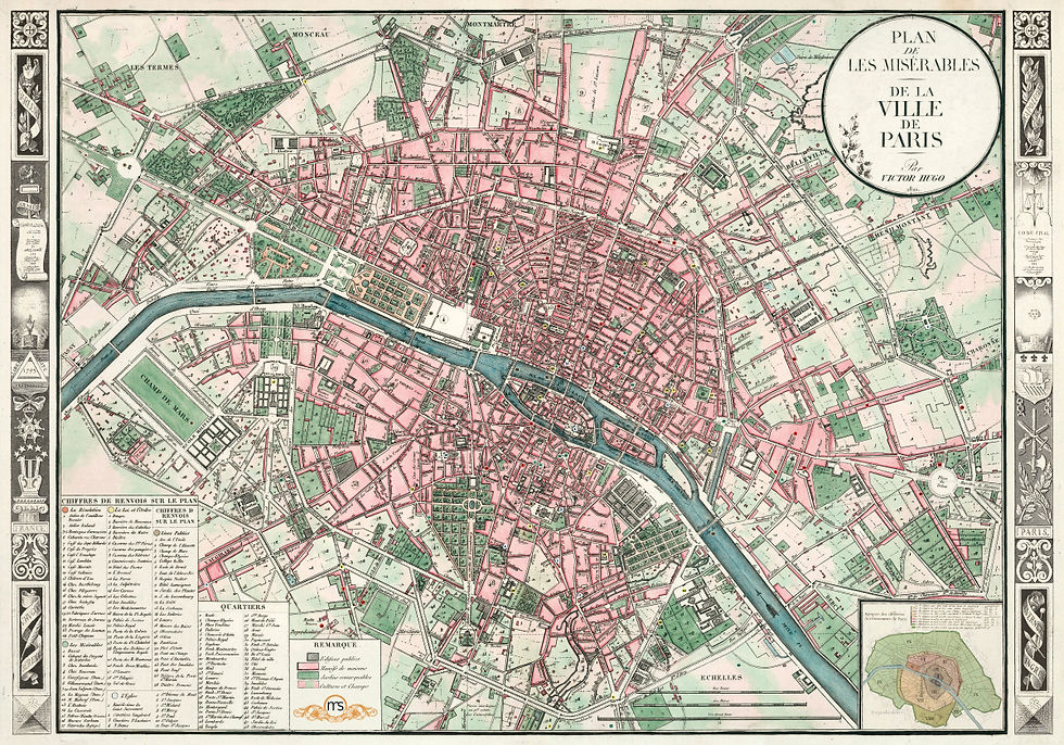 Miniatura: Mapa Aventuras Literarias «París- Los Miserables»