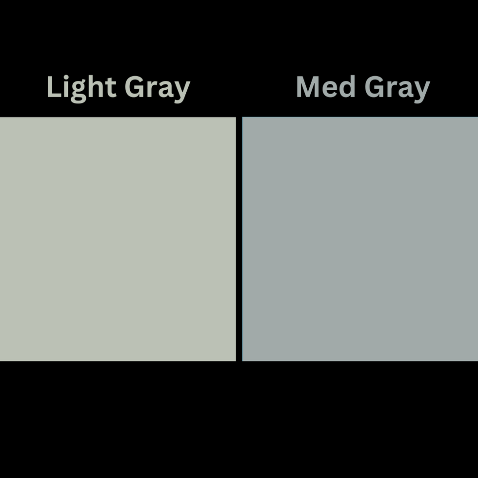 Light Grey, Med Grey