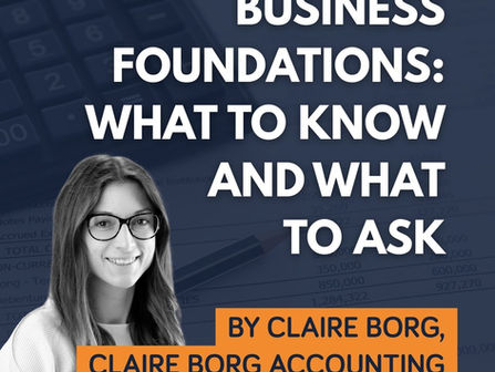 Business Foundations: What to Know and What to Ask