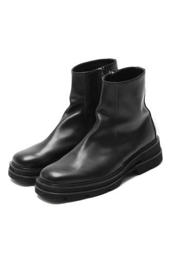 COW LEATHER SIDE ZIP BOOTS | VEIN web site