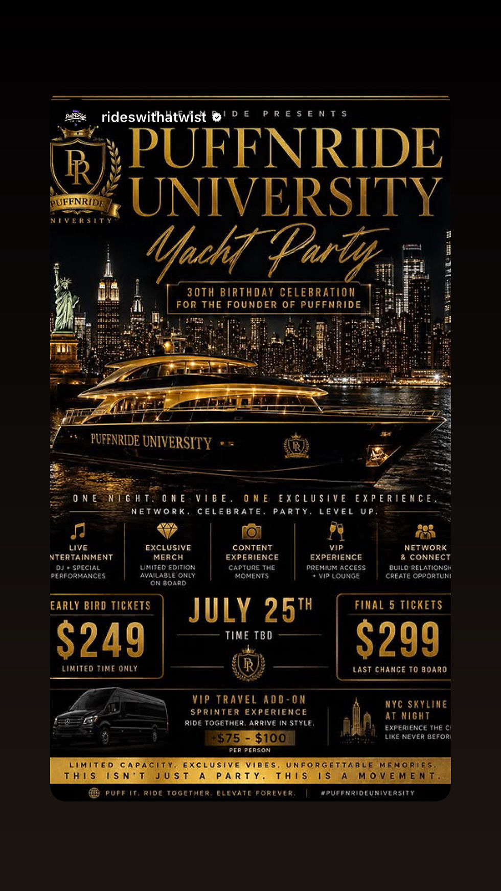 PUFFNRIDE YACHT EXPERIENCE