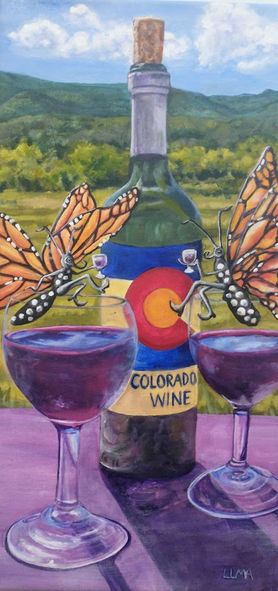 Two Glasses & Butterlies
