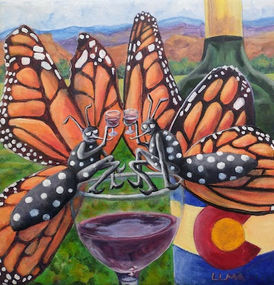 Butterflies on a Glass