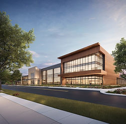 A rendering of the exterior of a surgical center with modern design in the midwest.jpg