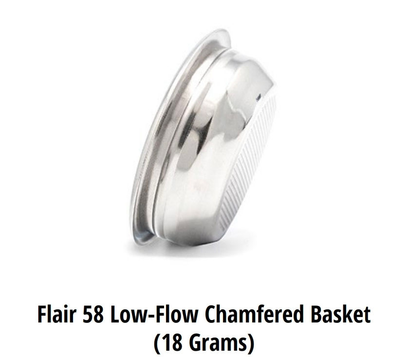 58mm low flow basket 